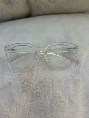 Peepers To The Max Clear Transparent Square Blue Light Women's Eyeglasses